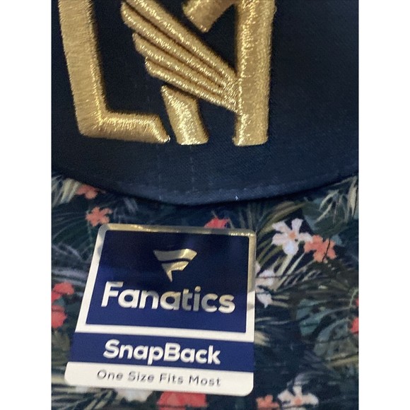 Fanatics Snapback Hat Floral One Size Embroidered LA Los Angeles FC‎ MLS Black - Picture 3 of 14